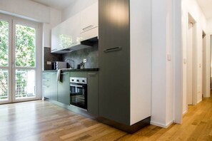 Apartment, 3 Bedrooms | Private kitchen | Espresso maker, electric kettle