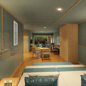 خزنة داخل الغرفة ومكتب ومساحة عمل للكمبيوتر المحمول ومكواة/لوح كي