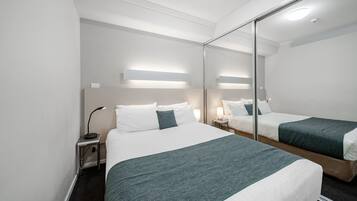 1 bedroom, iron/ironing board, bed sheets