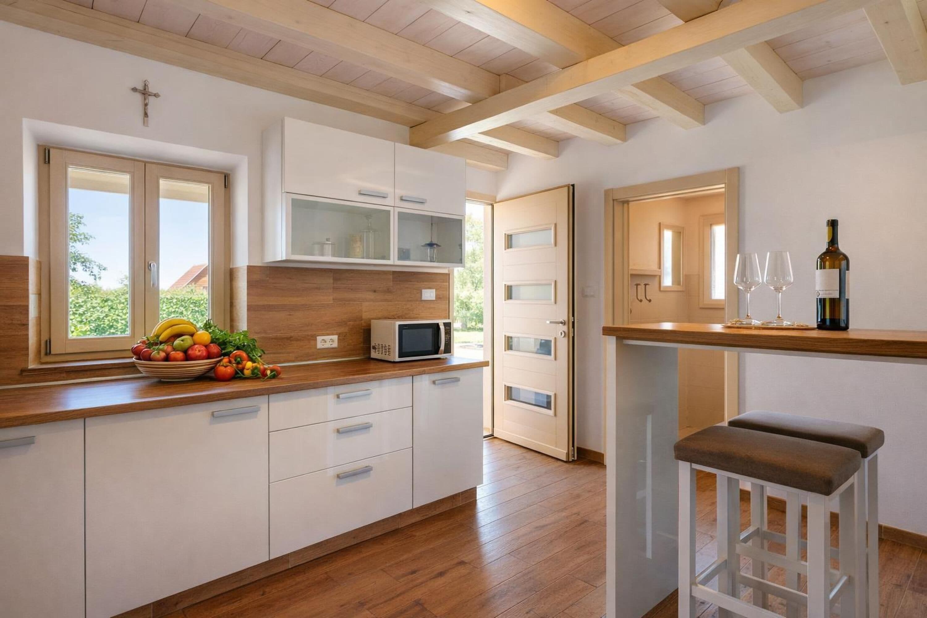 Casa Standard, camere multiple, 2 bagni (Casa Cassianus) | Cucina privata | Frigorifero, microonde, forno, piano cottura