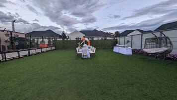 Outdoor wedding area