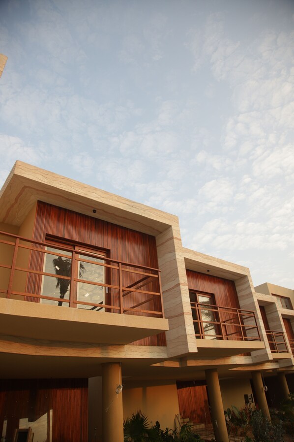 Fassade der Unterkunft