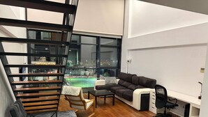 Apartment, 1 Bedroom | Living room - Charming Loft in San Sebastián de los Reyes With Padel Court and Pool (San Sebastian de los Reyes)
