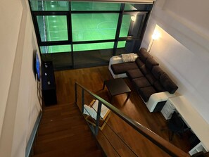 Living room - Charming Loft in San Sebastián de los Reyes With Padel Court and Pool (San Sebastian de los Reyes)