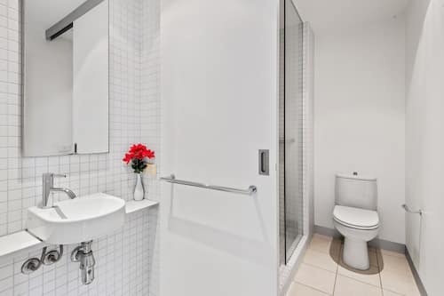 Apartment | Bathroom | Hair dryer, towels, soap, shampoo