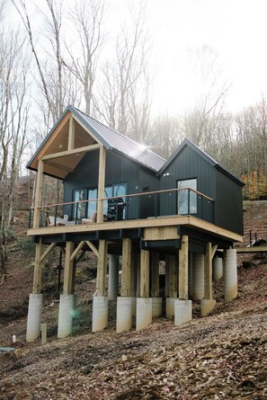 Exterior - Modern Luxe cabin-Hot tub & Custom Sauna (Beech Mountain)