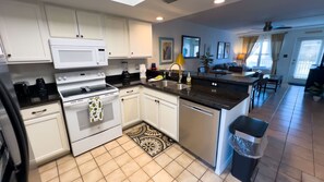 Apartment, 2 Bedrooms | Private kitchen | Fridge, oven, coffee/tea maker, toaster - Cozy Family Retreat Steps To Beach Pool / Hot 2 Bedroom Apts (South Padre Island)