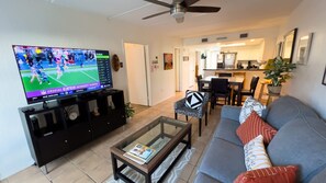 Apartment, 2 Bedrooms | Living area - Cozy Family Retreat Steps To Beach Pool / Hot 2 Bedroom Apts (South Padre Island)