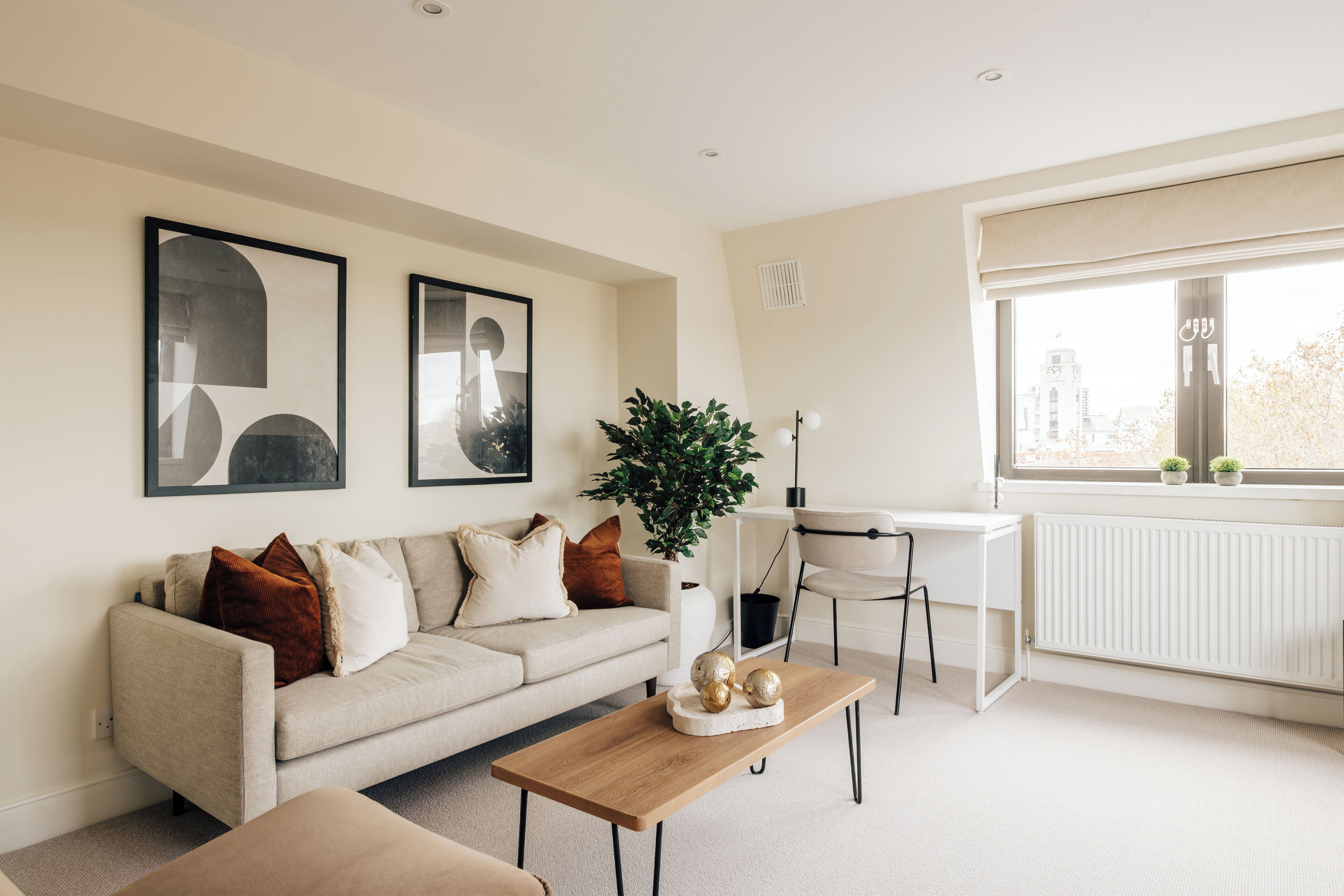 Apartment, 1 Bedroom, Kitchen | Living area | 43-inch Smart TV with digital channels