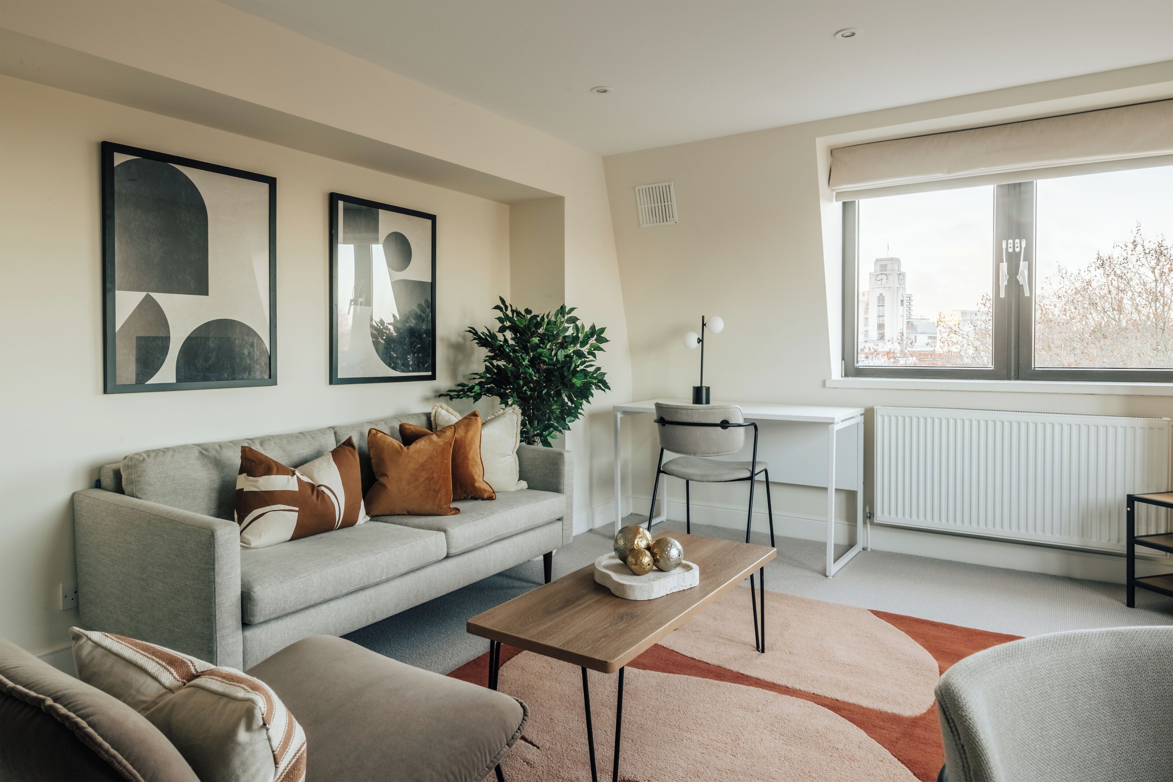 Apartment, 1 Bedroom, Kitchen | Living area | 43-inch Smart TV with digital channels