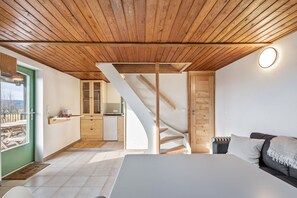 Living area - Cozy Kirschallee Cottage with Mountain View, Private Terrace & Shared Garden (Hohnstein)