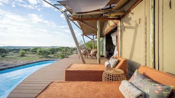 Suite Supérieure, patio, vue montagne | Terrasse/Patio