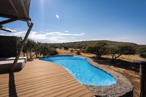 5 piscinas al aire libre, tumbonas