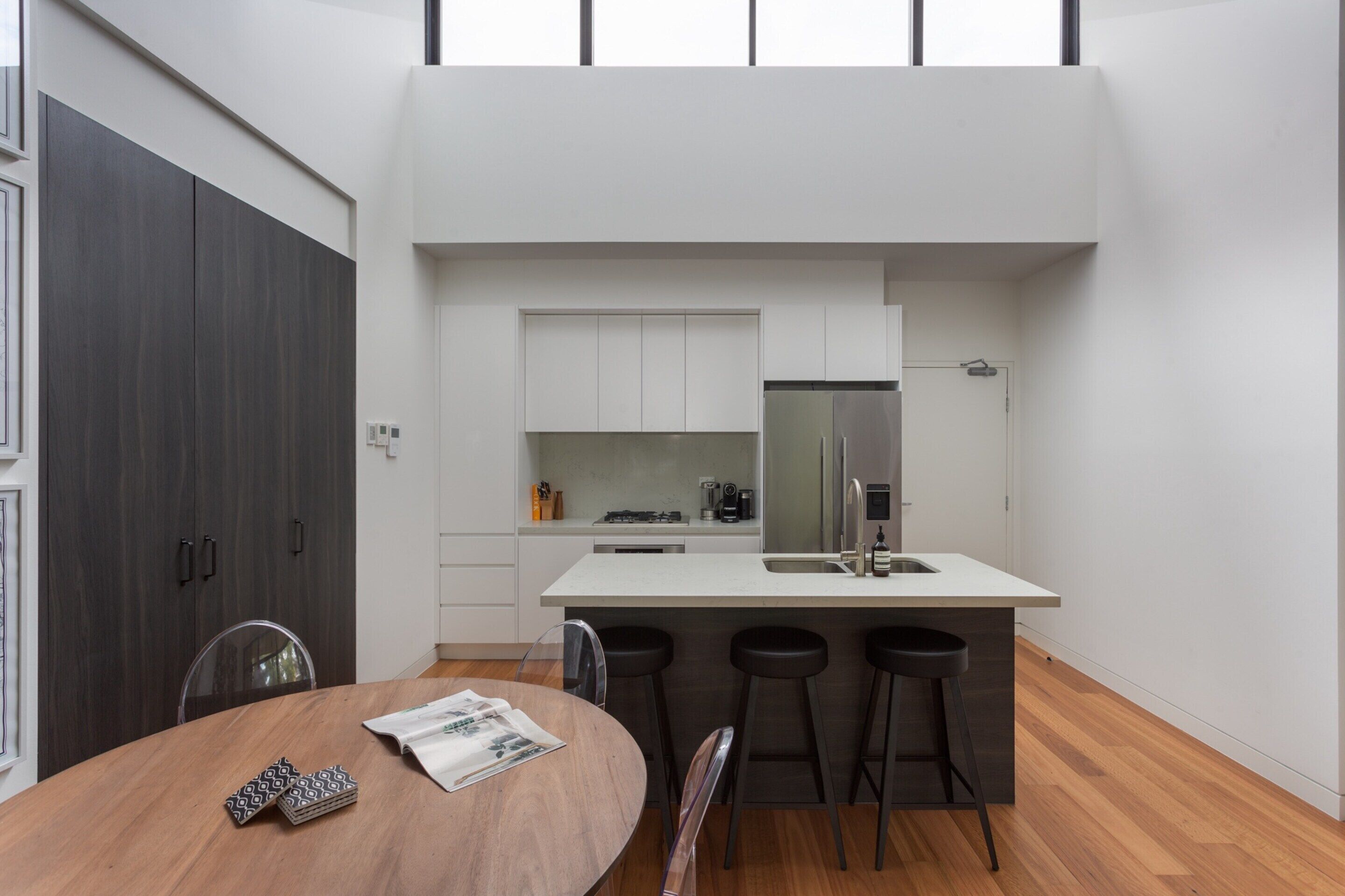 Apartment | Private kitchen | Fridge, microwave, oven, stovetop