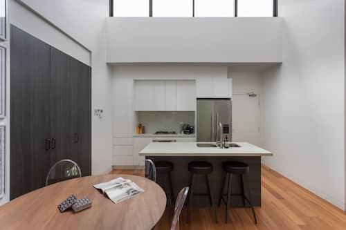 Apartment | Private kitchen | Fridge, microwave, oven, stovetop