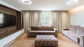 Basic Apartment | Living area | 32-inch Smart TV with digital channels