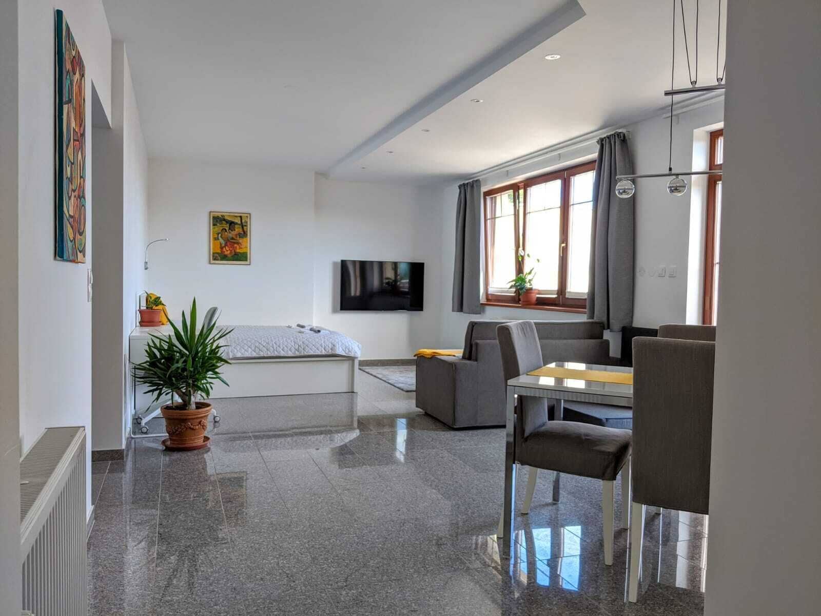 Premium Apartment, Balcony, City View | Hypo-allergenic bedding, blackout curtains, iron/ironing board