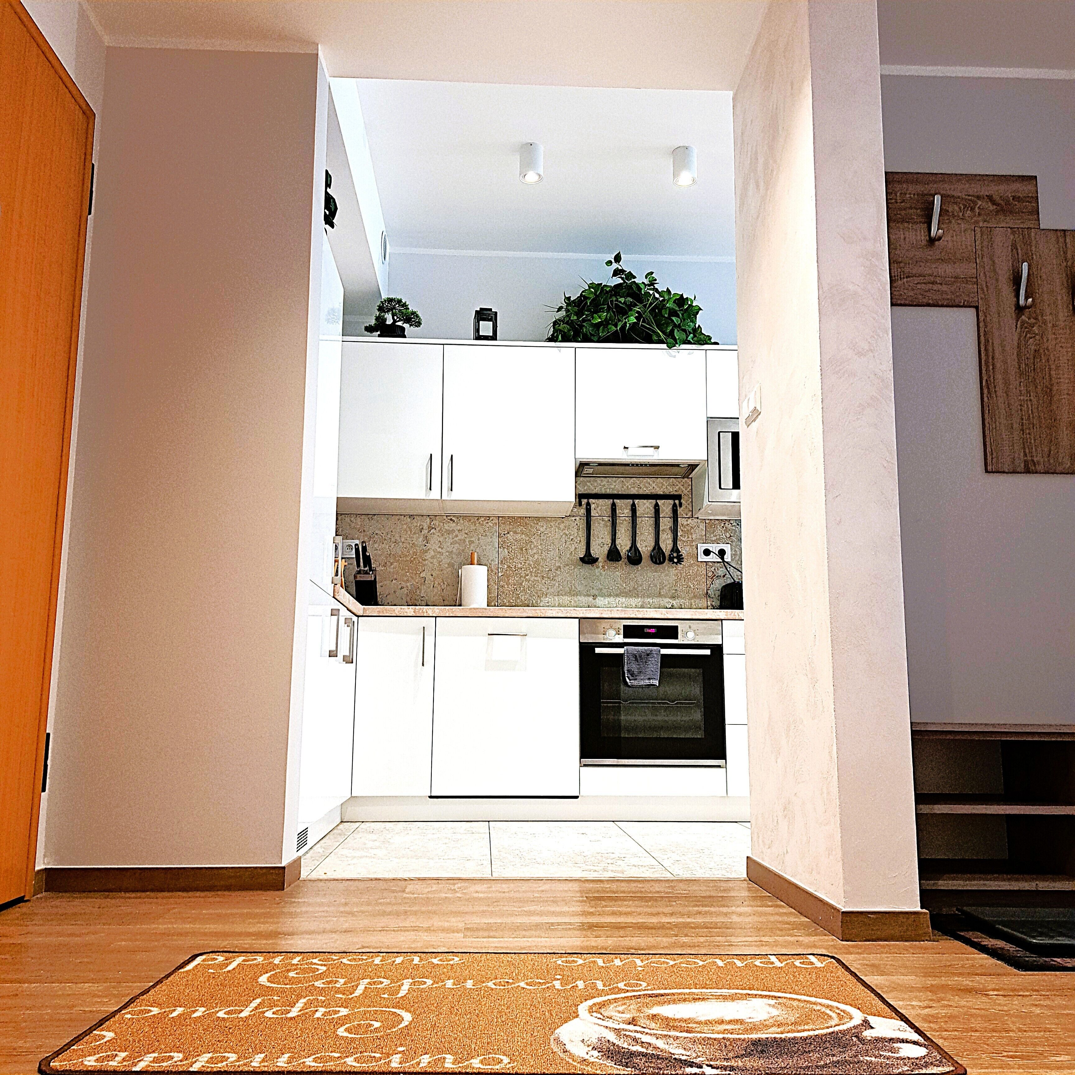 Deluxe Apartment, City View | Private kitchen