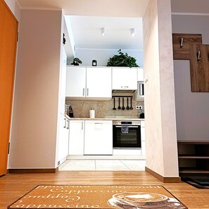 Deluxe appartement, uitzicht op de stad | Privékeuken