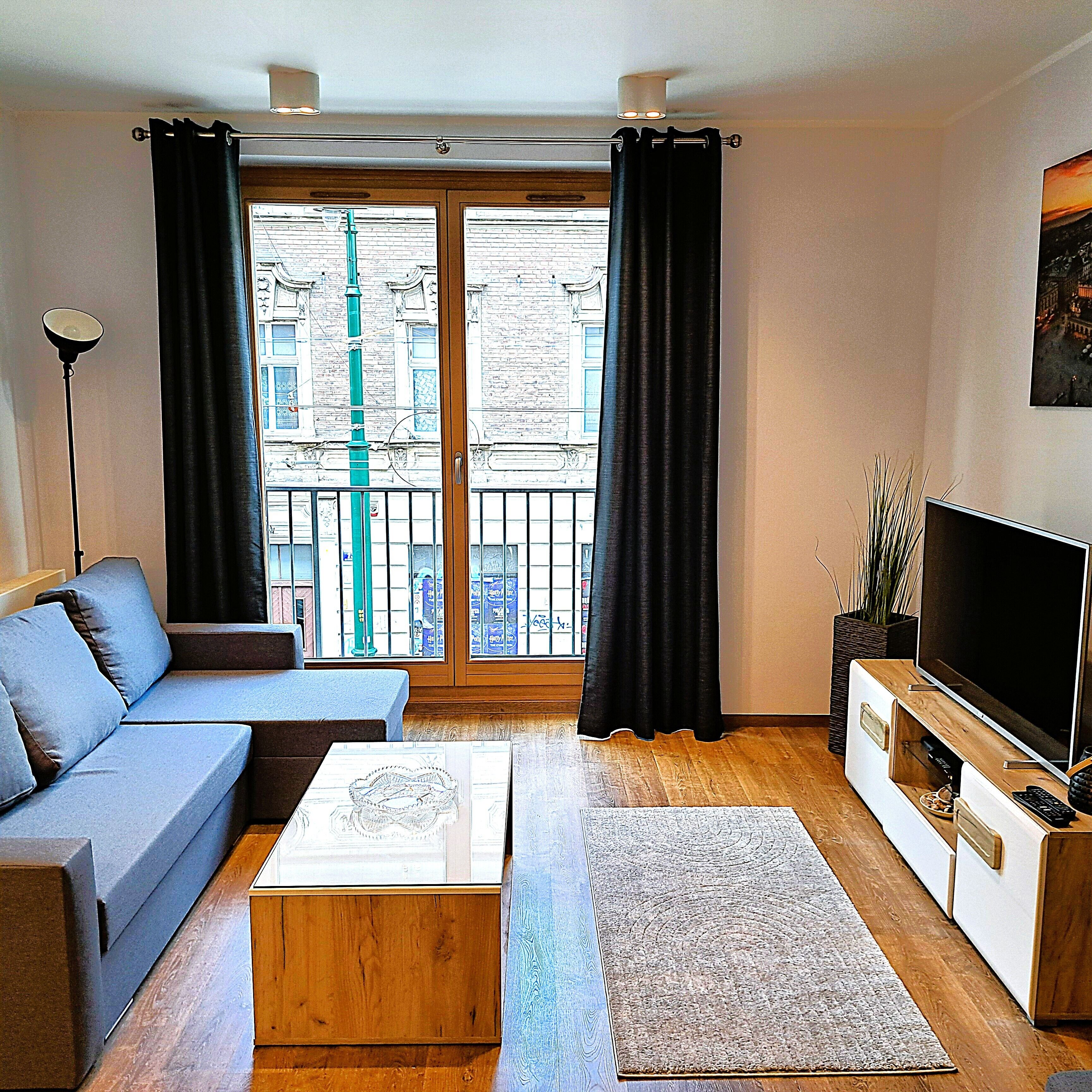 ดีลักซ์อพาร์ทเมนท์, วิวเมือง | เตารีด/โต๊ะรีดผ้า, Wi-Fi ฟรี