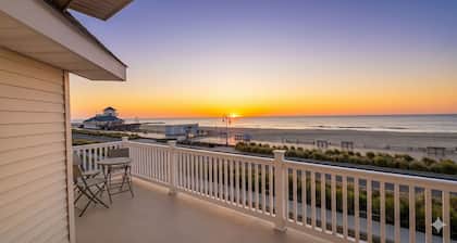 Oceanfront Sunrise Retreat | 5BR w/ Deck & Views