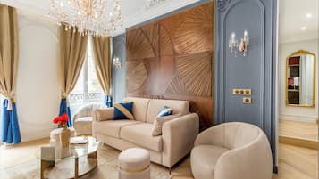 Leilighet | Oppholdsområde | Smart-TV, Netflix, strømmetjenester og kontorer