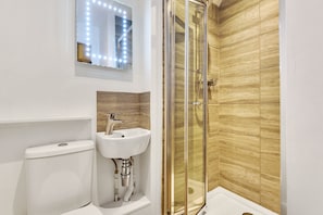 Shower, hair dryer