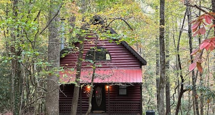 Cozy 2-bedroom cabin within wallking distance to Helen with fireplace