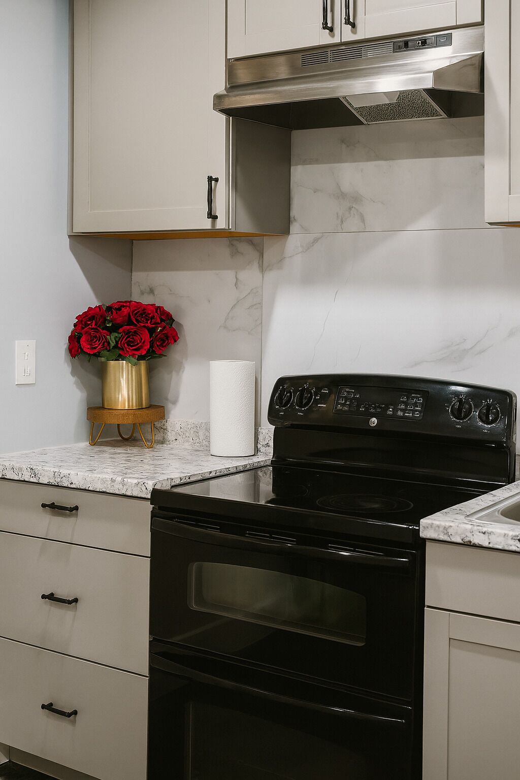 Een magnetron, een oven, een kookplaat