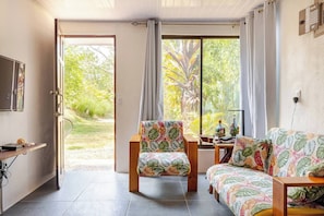 House, 2 Bedrooms, Accessible, Smoking | Living room - Private Costa Rican Oasis With Pool & River Views (Cóbano)