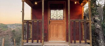 Charming gypsy caravan in green Provence, at La Mauvaise Herbe, Barjols