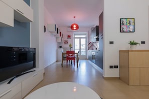 Basic Apartment, Balcony | Living area - San Domenico Family Flat by Wonderful Italy (Turin)