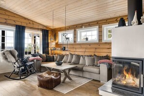 Fernseher, Kamin