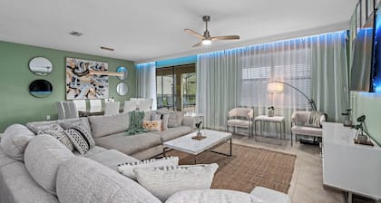 Fun Themed 8bd Home | Pool, Theater & Game Room