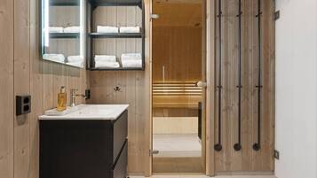 Shower, hair dryer
