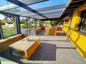 Outdoor dining - Breizh Faré by the Sea with Spa (GUISSENY)
