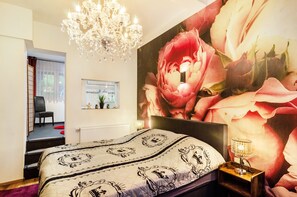 1 غرفة نوم وواي فاي وملاءات أسرّة