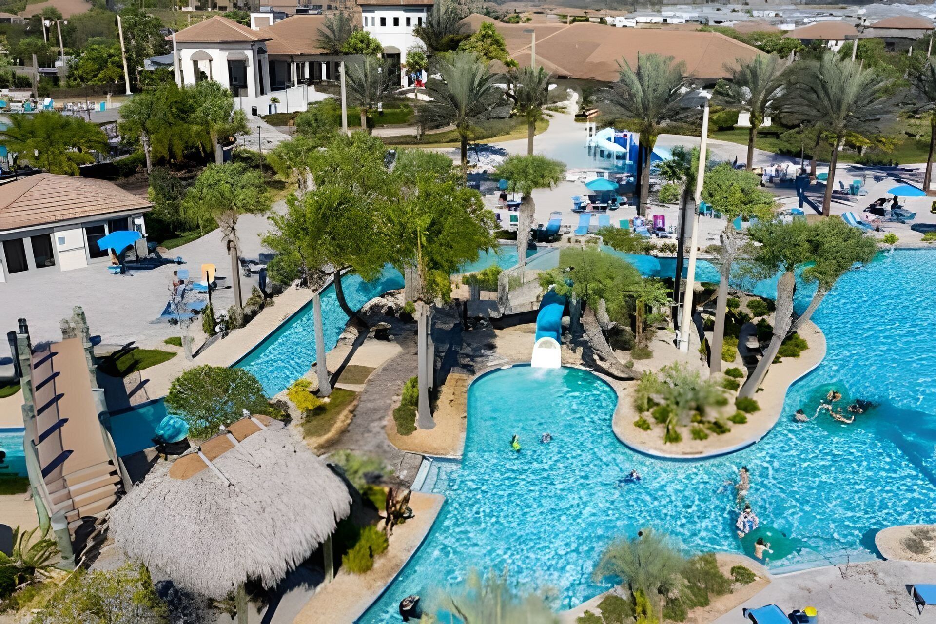 Una piscina riscaldata