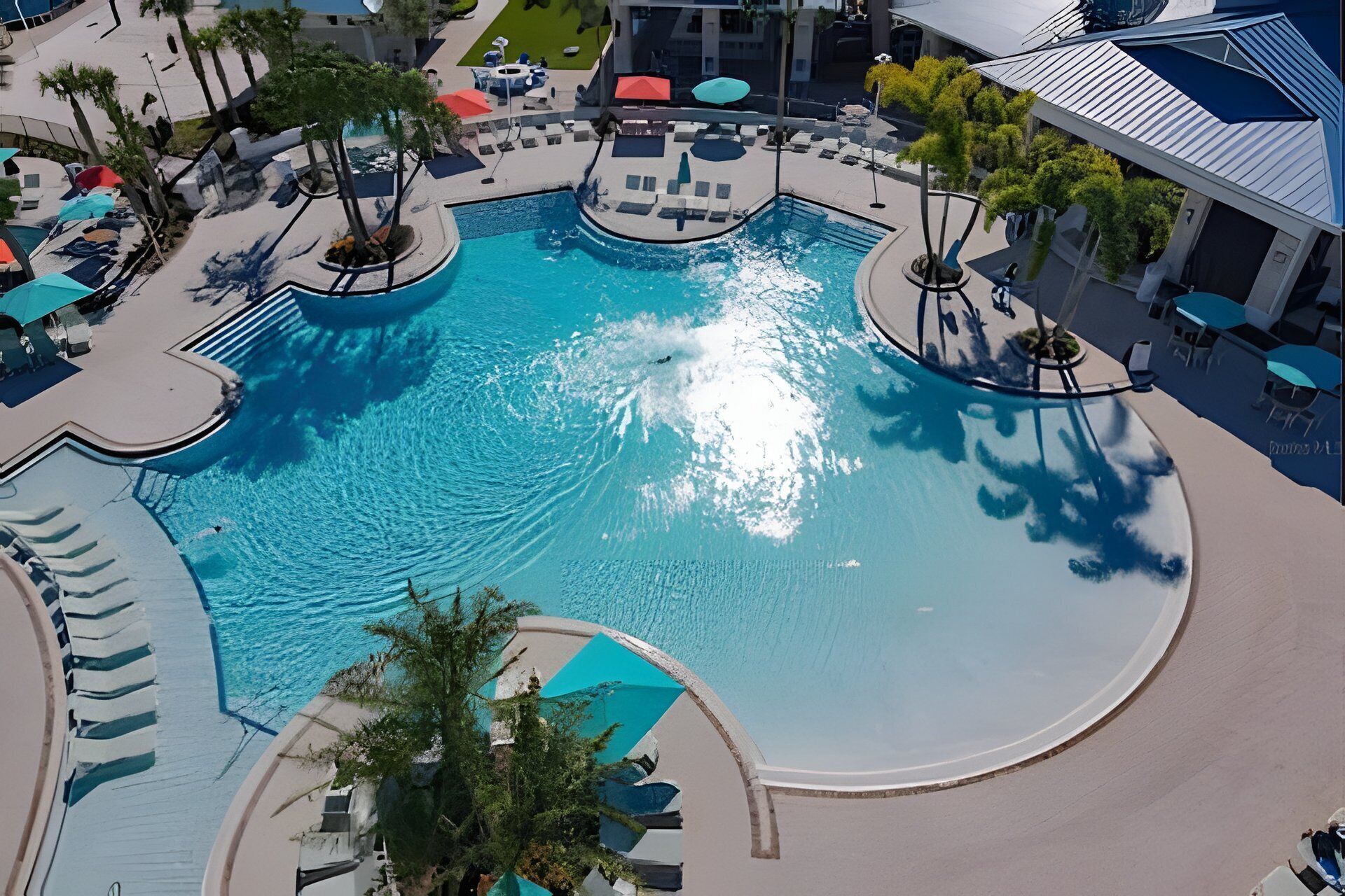 Una piscina riscaldata