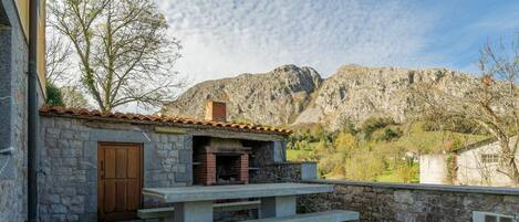 屋外ダイニングエリア