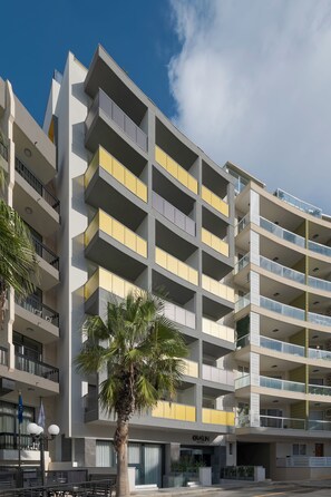 A szálláshely homlokzata