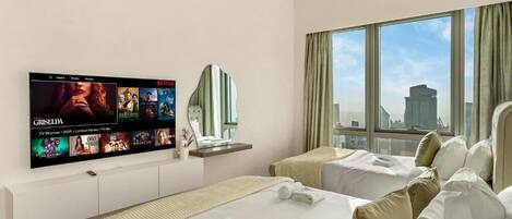 Verdunkelungsvorhänge, schallisolierte Zimmer, kostenloses WLAN