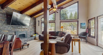 Charming Home Steps from Beach, with Lake Views, Game Room, Near Ski Resort