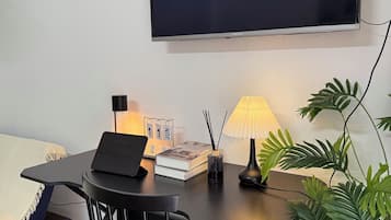 Standard Studio, City View | Desk, laptop workspace, blackout drapes, free WiFi