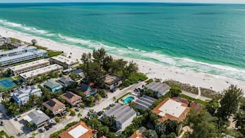 Sun-loungers, beach towels