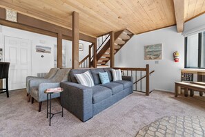 TV, fireplace, DVD player