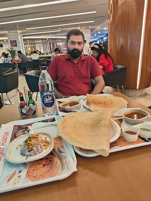 Free daily buffet breakfast