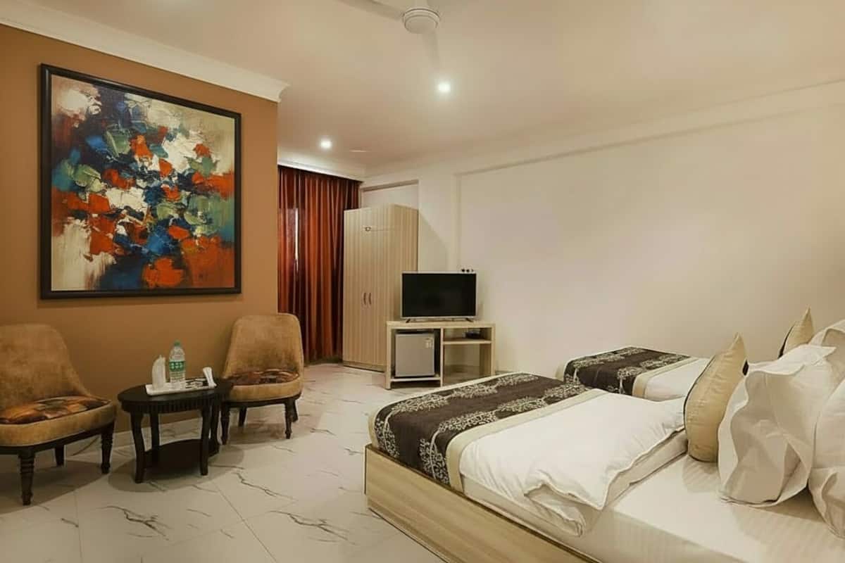 Superior-Zweibettzimmer, 2 Einzelbetten, Stadtblick | Bettwäsche aus ägyptischer Baumwolle, hochwertige Bettwaren