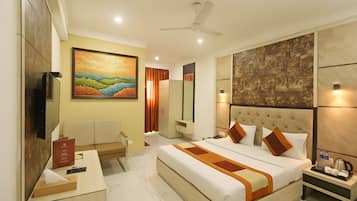 Executive-Zimmer, 1 Schlafzimmer, Stadtblick | Bettwäsche aus ägyptischer Baumwolle, hochwertige Bettwaren