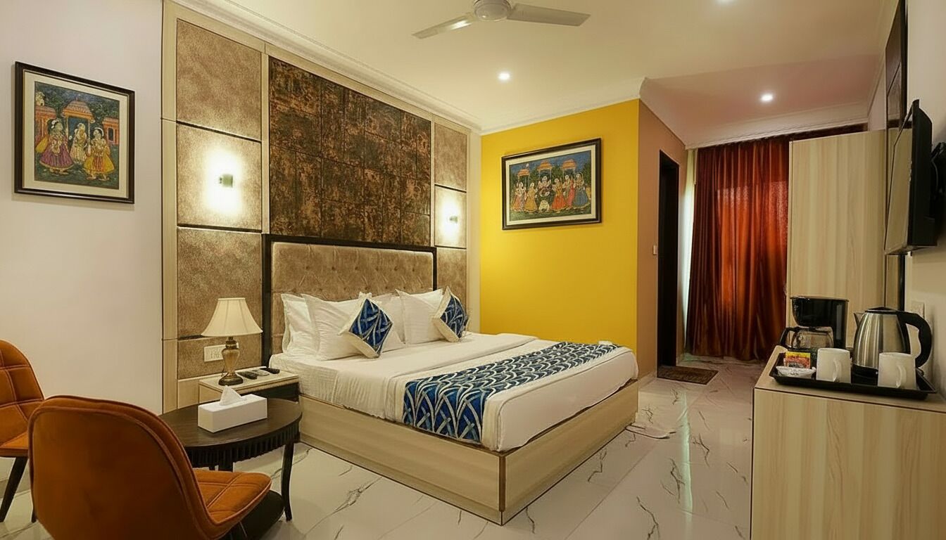 Executive-Zimmer, 1 Schlafzimmer, Stadtblick | Bettwäsche aus ägyptischer Baumwolle, hochwertige Bettwaren